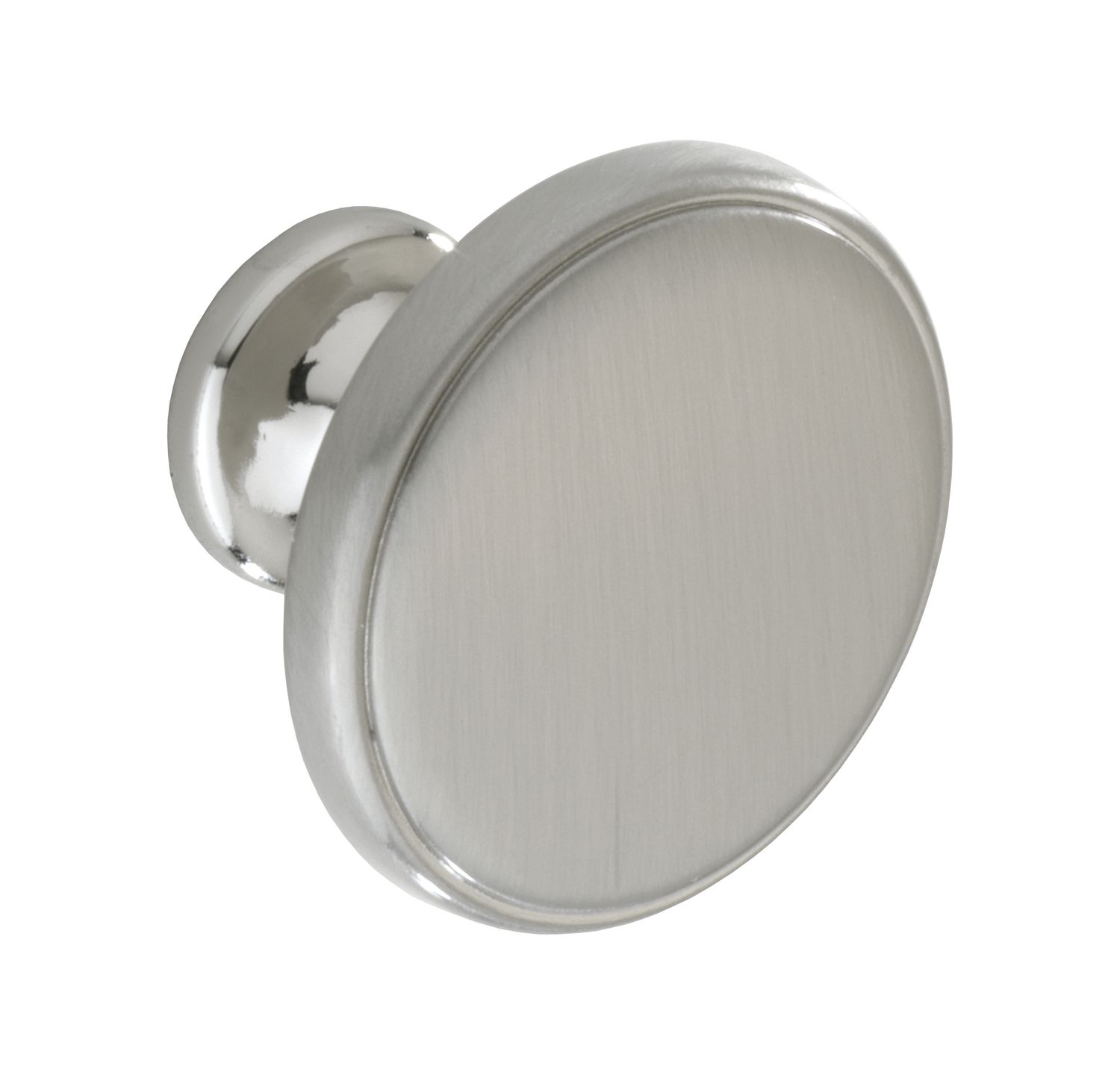 Belgrave Knob, Satin Nickel (Central hole centre)