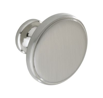 Belgrave Knob, Satin Nickel (Central hole centre)