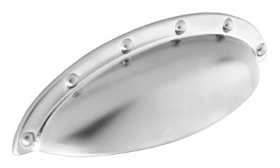 Belgrave Cup Handle, Satin Nickel (64mm hole centre)