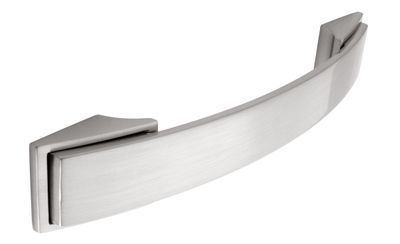 Bowes Bow Handle, Brushed Stainless Steel Effect (128mm hole centre)