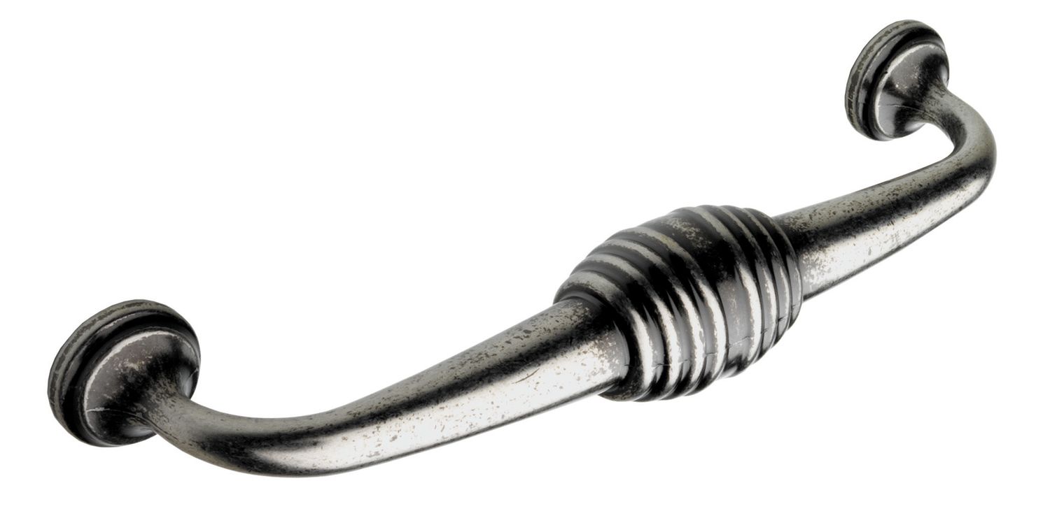 Canterbury D Handle, Antique Pewter Effect (128mm hole centre)