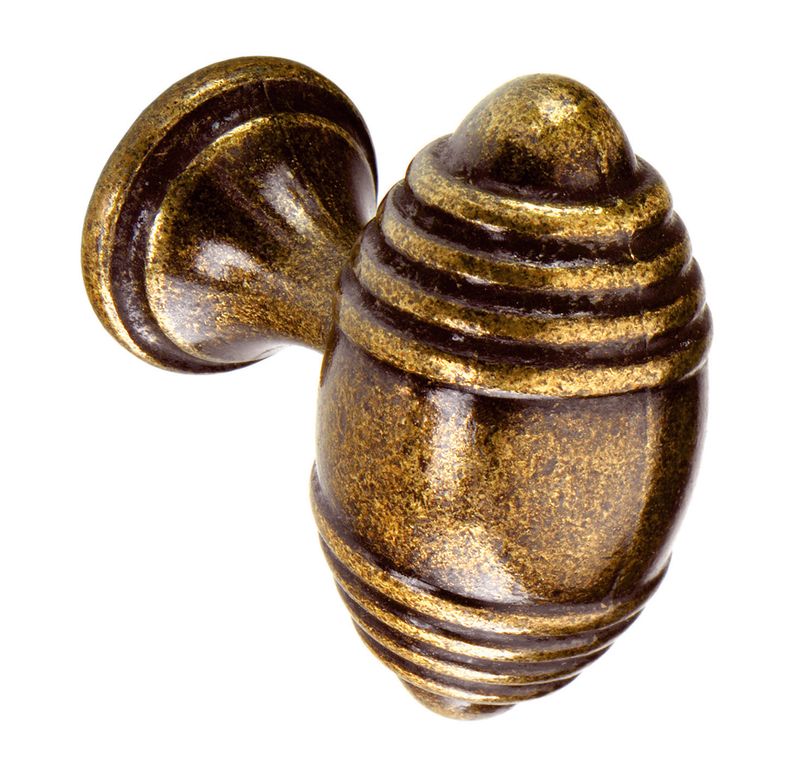 Canterbury T Handle, Aged Brass (Central hole centre)