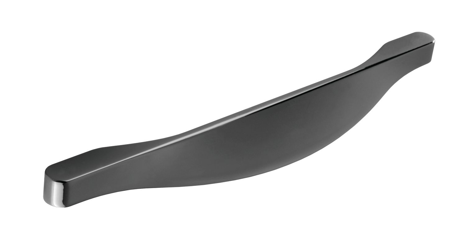 Cave Bow Handle, Black Chrome (160mm hole centre)