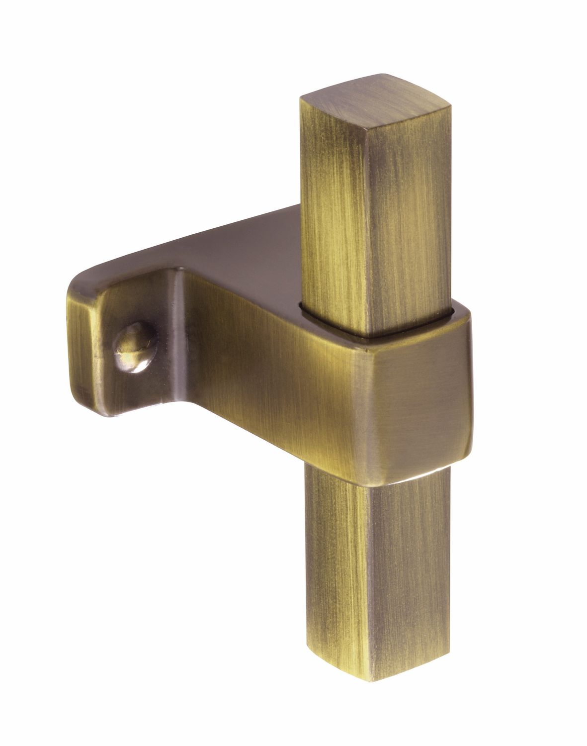 Dartmouth T Handle, Aged Brass (Central hole centre)