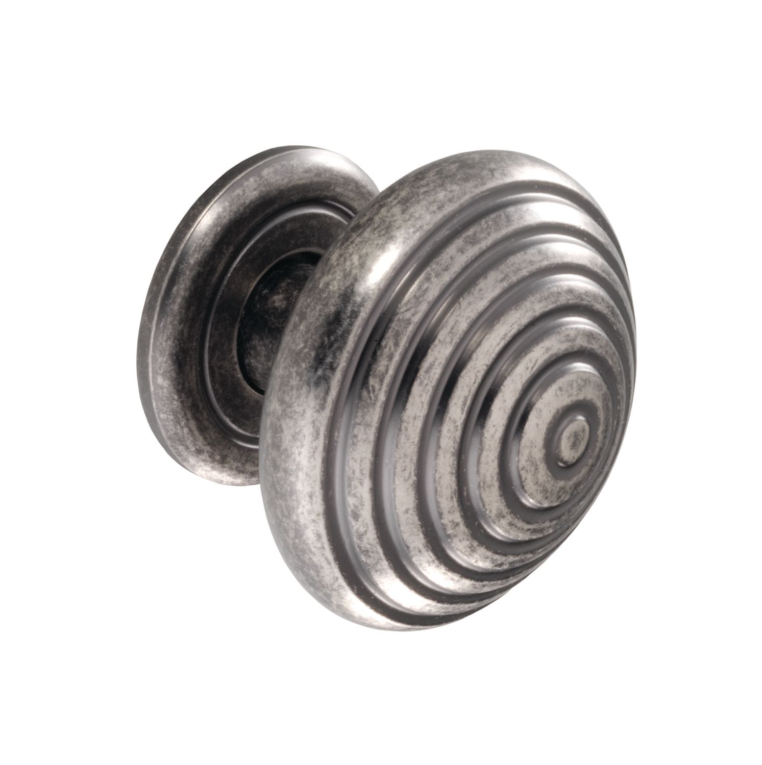 Finham Knob Handle, Raw Pewter (Central Hole Centre)