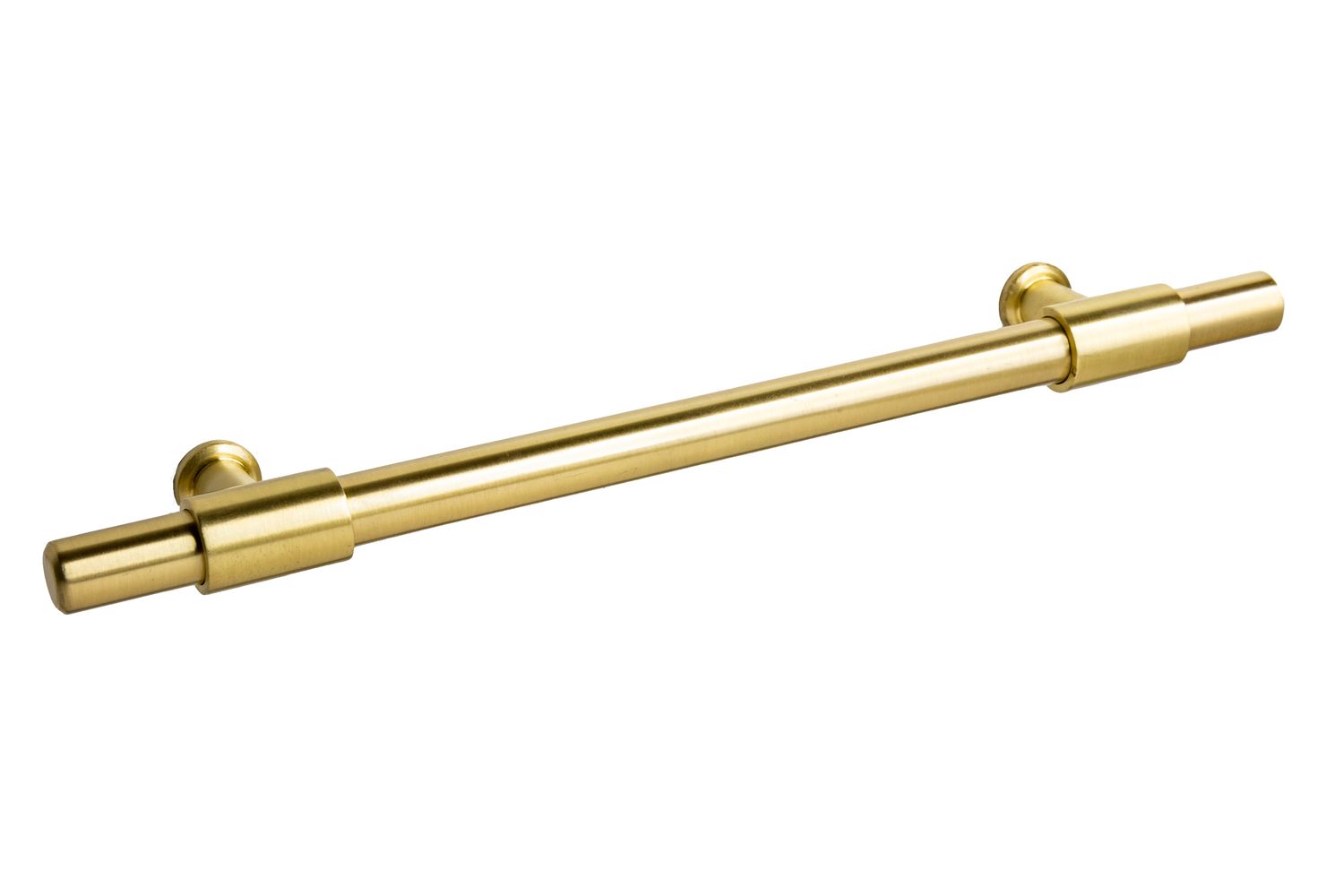 Gales Bar Handle, Satin Brass (160mm hole centre)