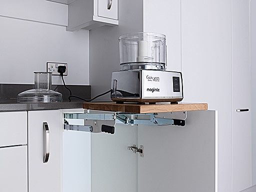 Kesseböhmer Chrome Base Worktop Extender / Mixer Lift for 450-600mm