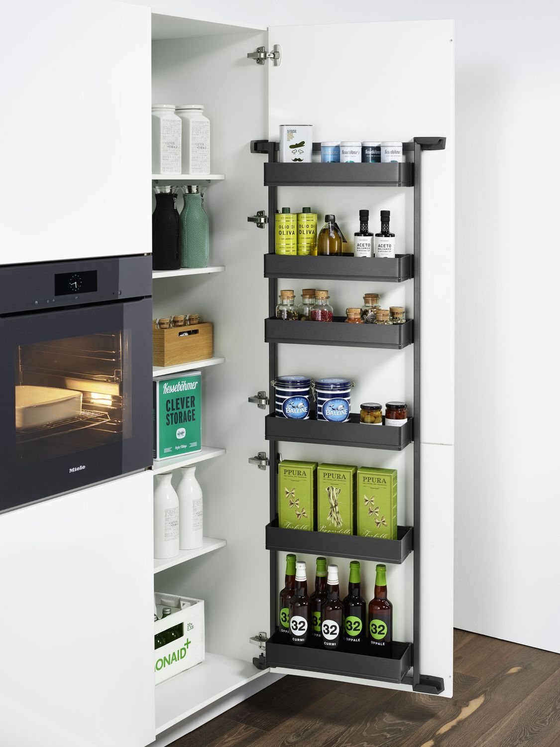 Kesseböhmer Tandem Anthracite Arena Pure Larder Side door shelf
