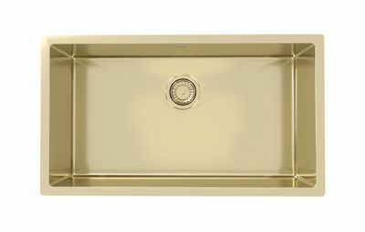 Alveus Quadrix 60 Gold Sink for 800-900mm cabinet, Single bowl