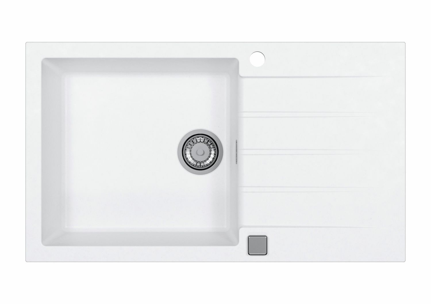Alveus Cadit 40 Inset sink for 600mm cabinet, Single bowl single drainer