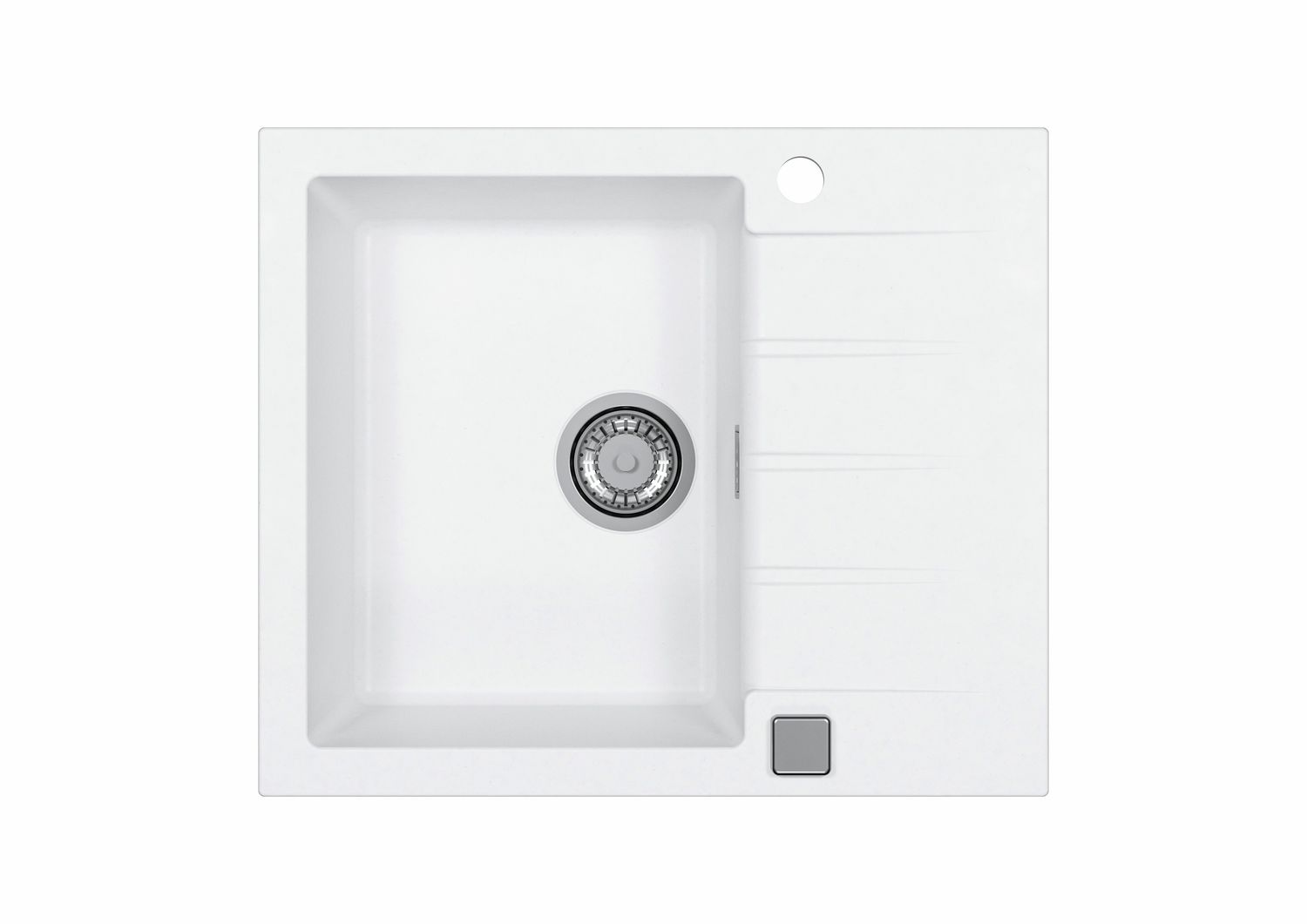 Alveus Cadit 10 Inset sink for 450mm cabinet, Single bowl single drainer