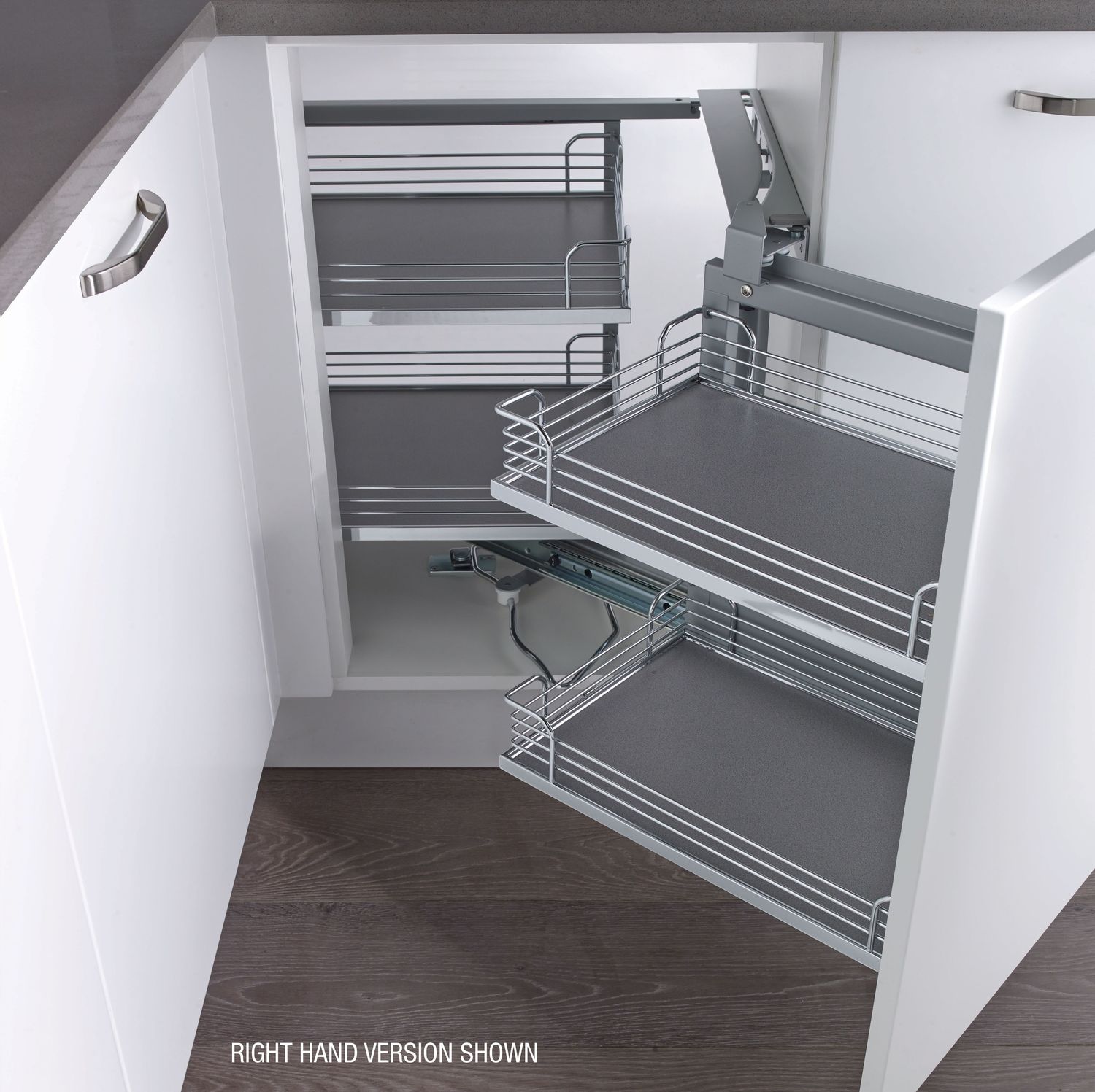 Kesseböhmer Magic Corner Chrome Arena Base Corner Pull-out for 900-1000mm cabs