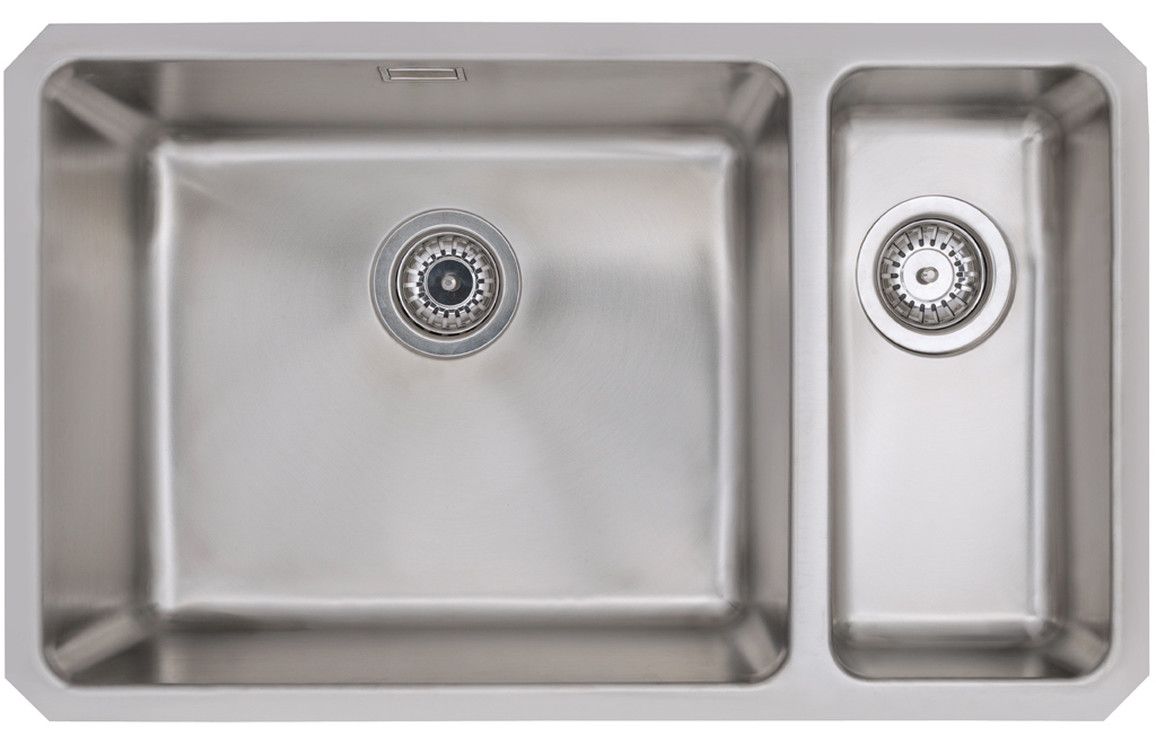 Mastercraft Large 1.5 Bowl R25 Inset/Undermount Sink (Left Hand)  - Stainless Steel