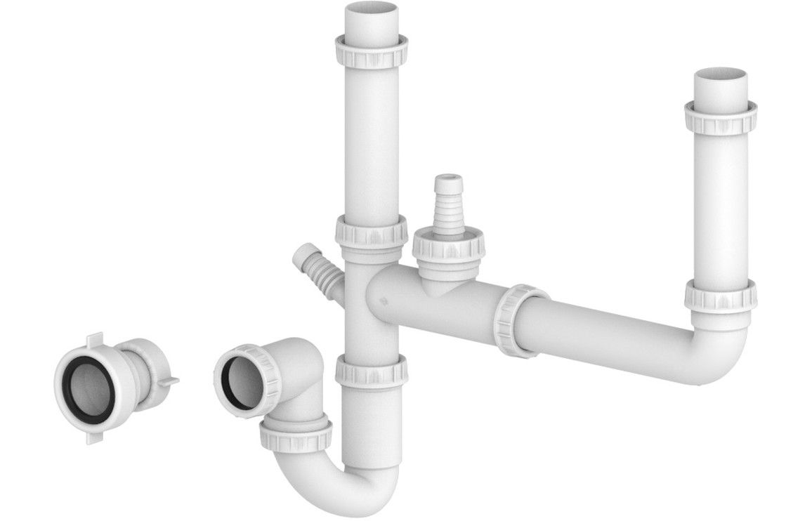 Mastercraft Double Bowl Plumbing Kit