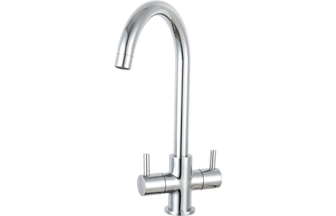 Mastercraft Staten Swan Neck Dual Lever Mixer Tap