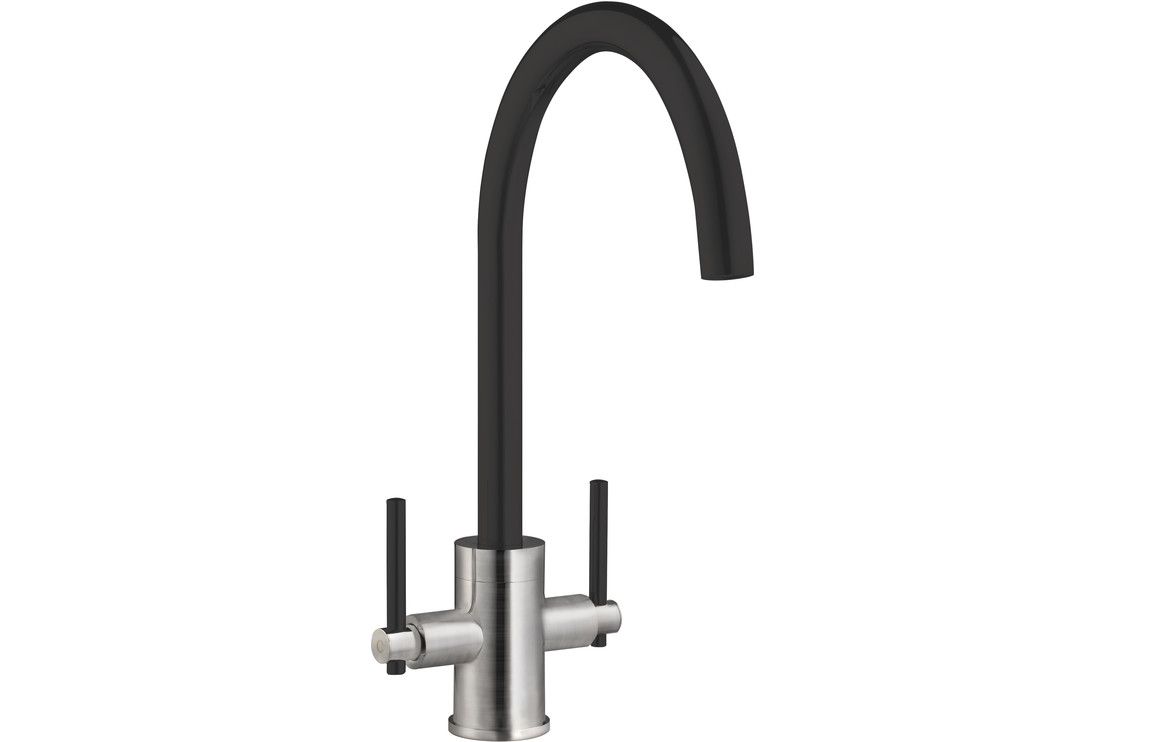 Mastercraft+ Bi-Colour Swan Neck Dual Lever Mixer Tap