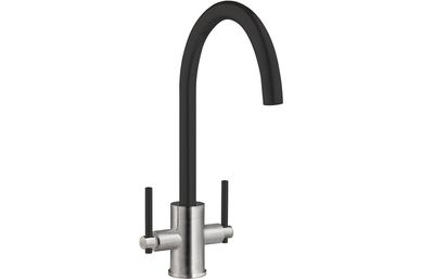 Mastercraft+ Bi-Colour Swan Neck Dual Lever Mixer Tap