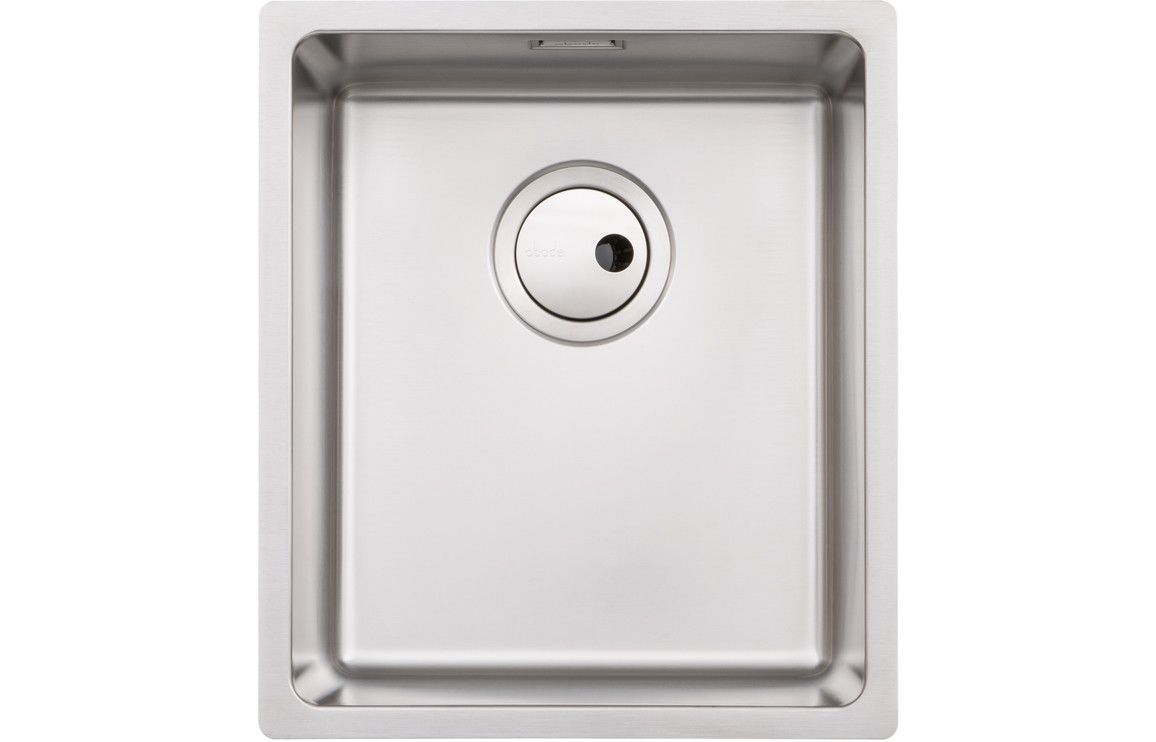 Abode Matrix R15 Single Bowl 340mm Undermount/Inset Sink - Stainless Steel