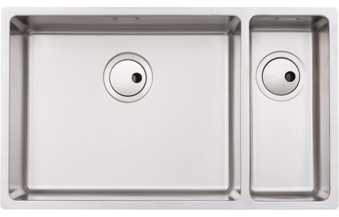 Abode Matrix R15 Large 1.5 Bowl Undermount/Inset Sink (Left or Right-hand Main Bowl) - Stainless Steel