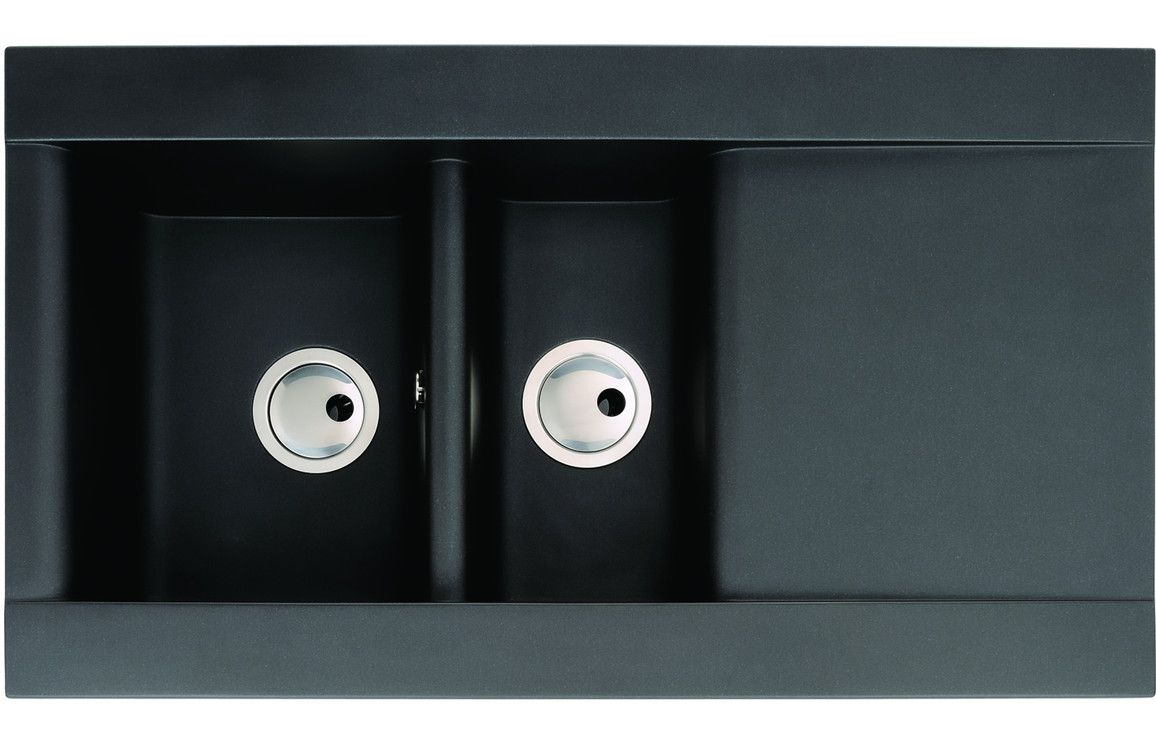 Abode Aspekt 1.5 Bowl Granite Inset Sink &amp; Drainer