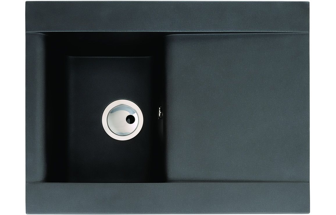 Abode Aspekt Single Bowl Granite Inset Sink &amp; Drainer