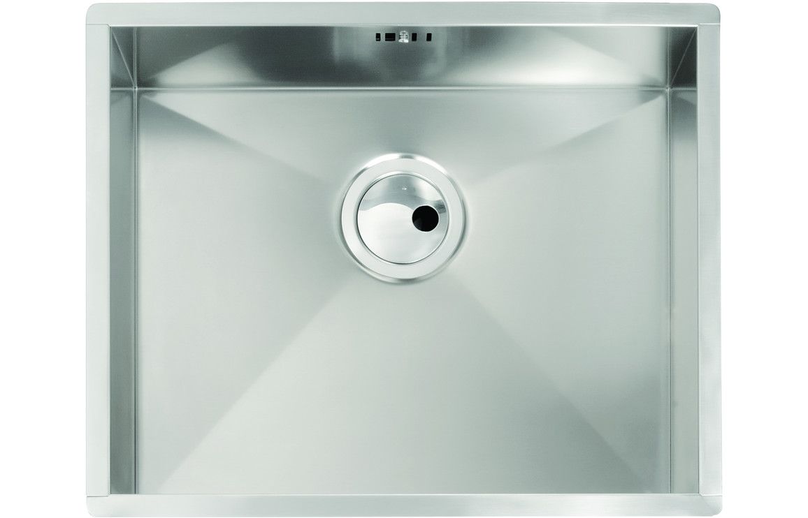 Abode Matrix R0 500mm Single Bowl Undermount Sink - Stainless Steel