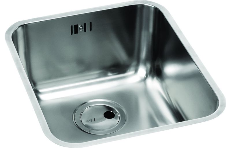 Abode Matrix R50 Single Bowl 340mm Undermount Sink - Stainless Steel