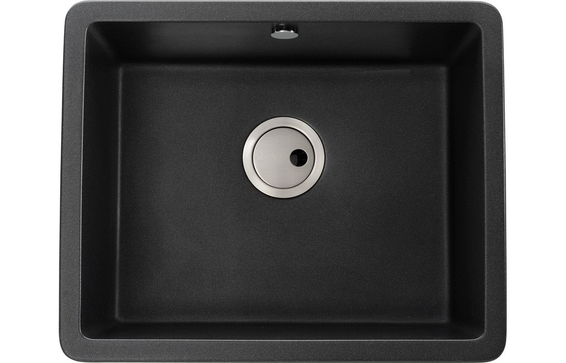 Abode Matrix SQ GR15 Single Bowl Granite Inset/Undermount Sink - Large