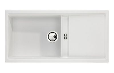 Abode Syncronist Large 1.25 Bowl & Drainer Inset/Undermount Sink Abode Syncronist Large 1.25 Bowl & Drainer Inset/Undermount Sink