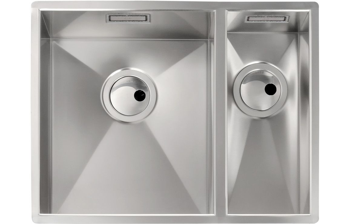 Abode Matrix R0 1.5 Bowl Undermount Sink - Brushed Steel
