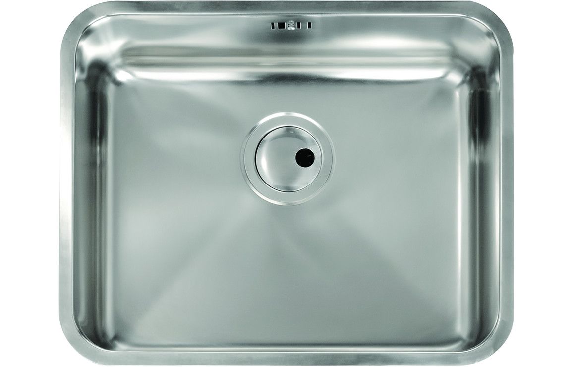 Abode Matrix R50 Single Bowl 500mm Undermount Sink - Stainless Steel