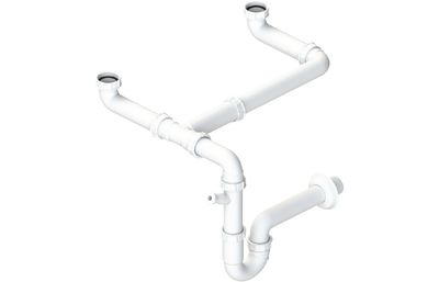 Abode Multi Bowl Pipework Kit - White