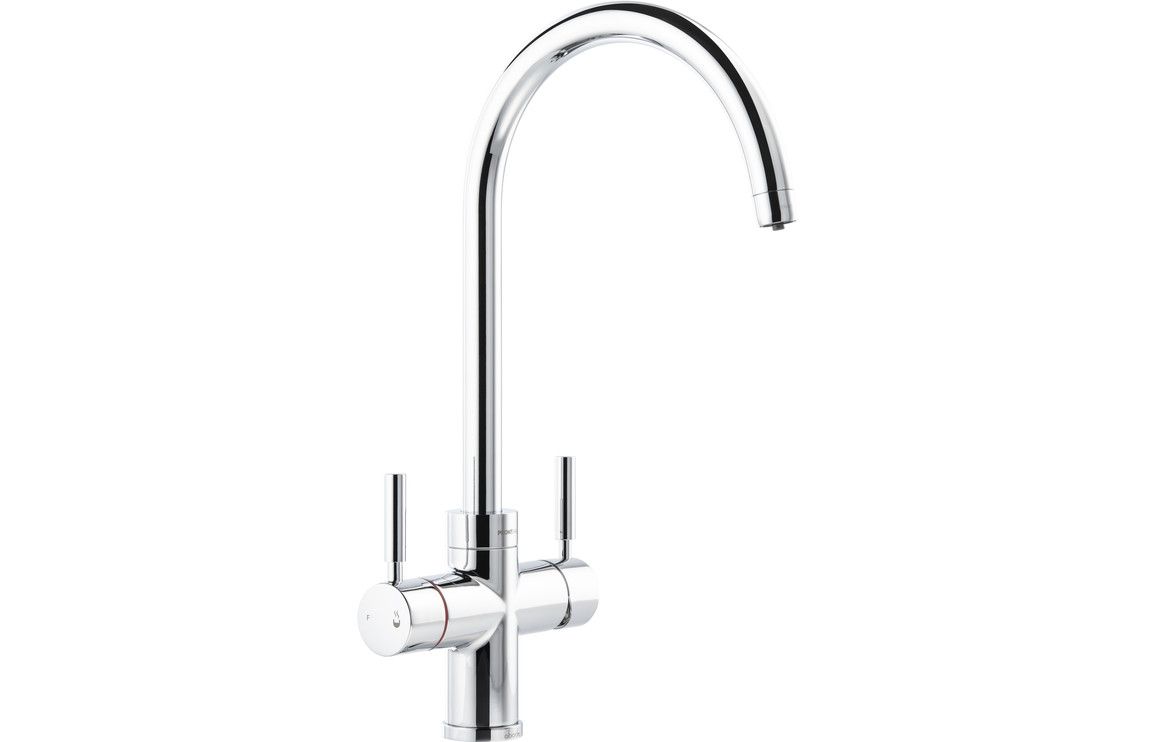 Abode Propure 4 IN 1 Swan Spout Monobloc Tap, Please Select a Finish:: Chrome