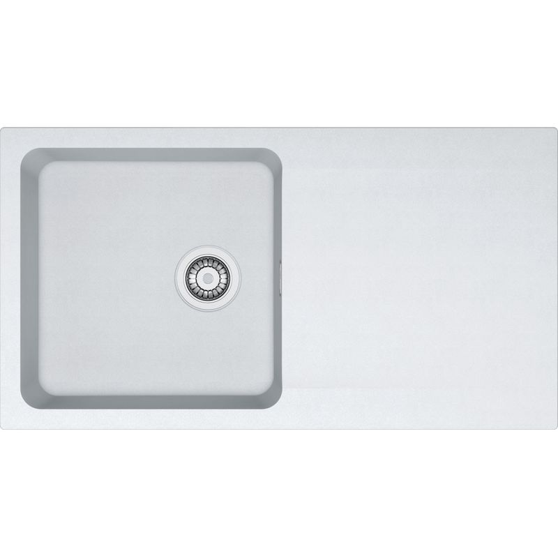 Franke Orion Single Bowl Tectonite Sink with Drainer, Please Select a Colour:: Polar White