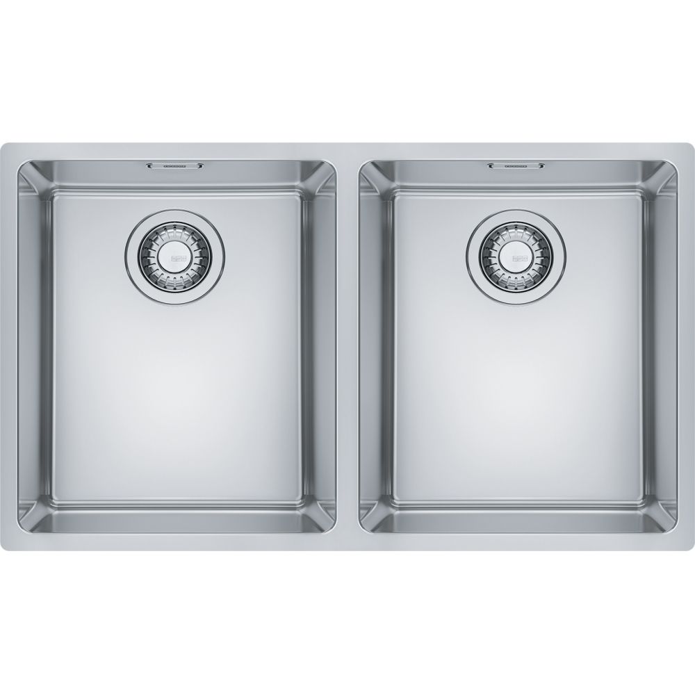 Franke Maris Double Bowl Inset/Undermount Sink - Stainless Steel