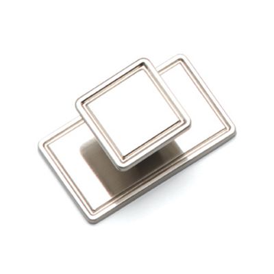 Square Knob with Backplate
