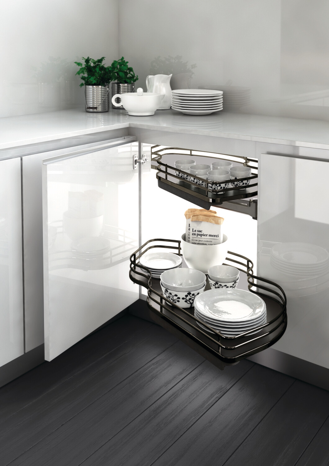 Elite Combi Pull-Out Shelves Anthracite Elite Combi Pull-Out Shelves Anthracite