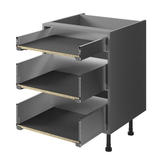 LEGRABOX 1 x M Standard &amp; 2 x C Standard Pure - Stainless steel