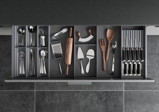 AMBIA-LINE Cutlery Insert Kit - Orion grey matt