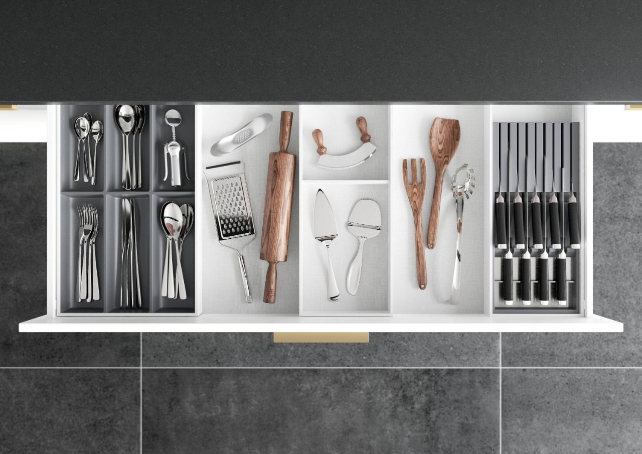 AMBIA-LINE Cutlery Insert Kit - Silk White