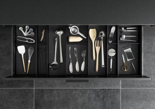 AMBIA-LINE Utensil Insert Kit - Carbon black matt