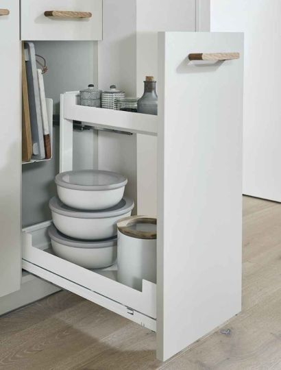Pinello base pull-out with board holder in white