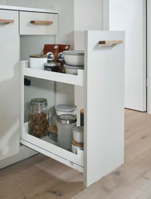 Pinello base pull-out with shelves in white