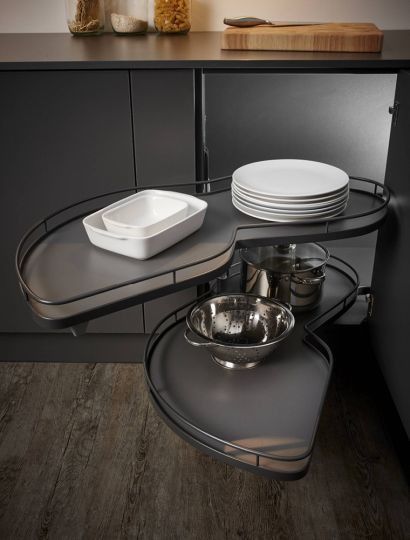 LeMans II corner pull-out in anthracite