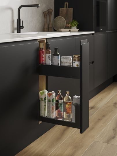 LEGRABOX 150mm Base Pull-out - Carbon black matt LEGRABOX 150mm Base Pull-out - Carbon black matt