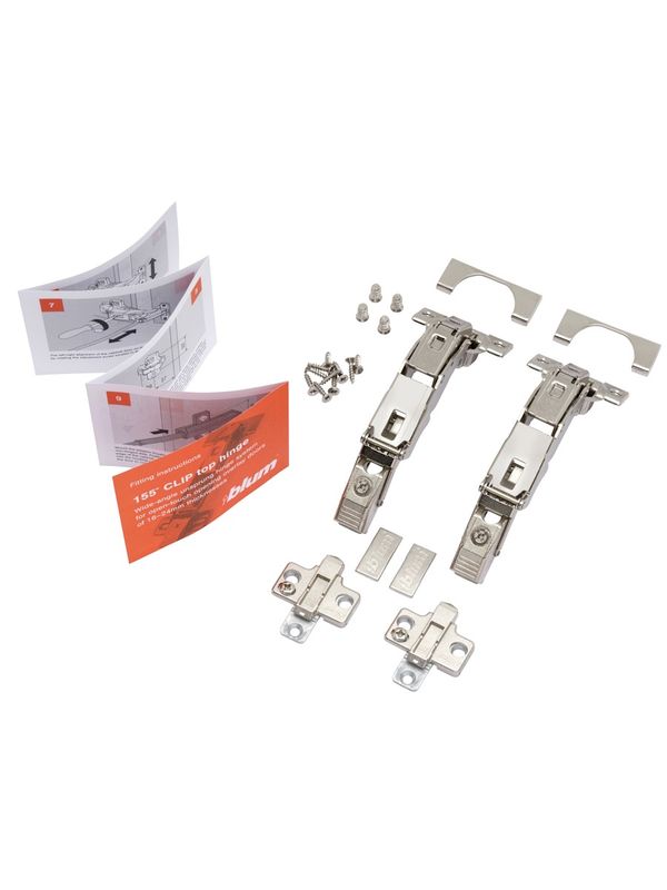 155° CLIP top Blumotion Wide Angle Hinge (Packed Set-Pair) 155° CLIP top Blumotion Wide Angle Hinge (Packed Set-Pair)