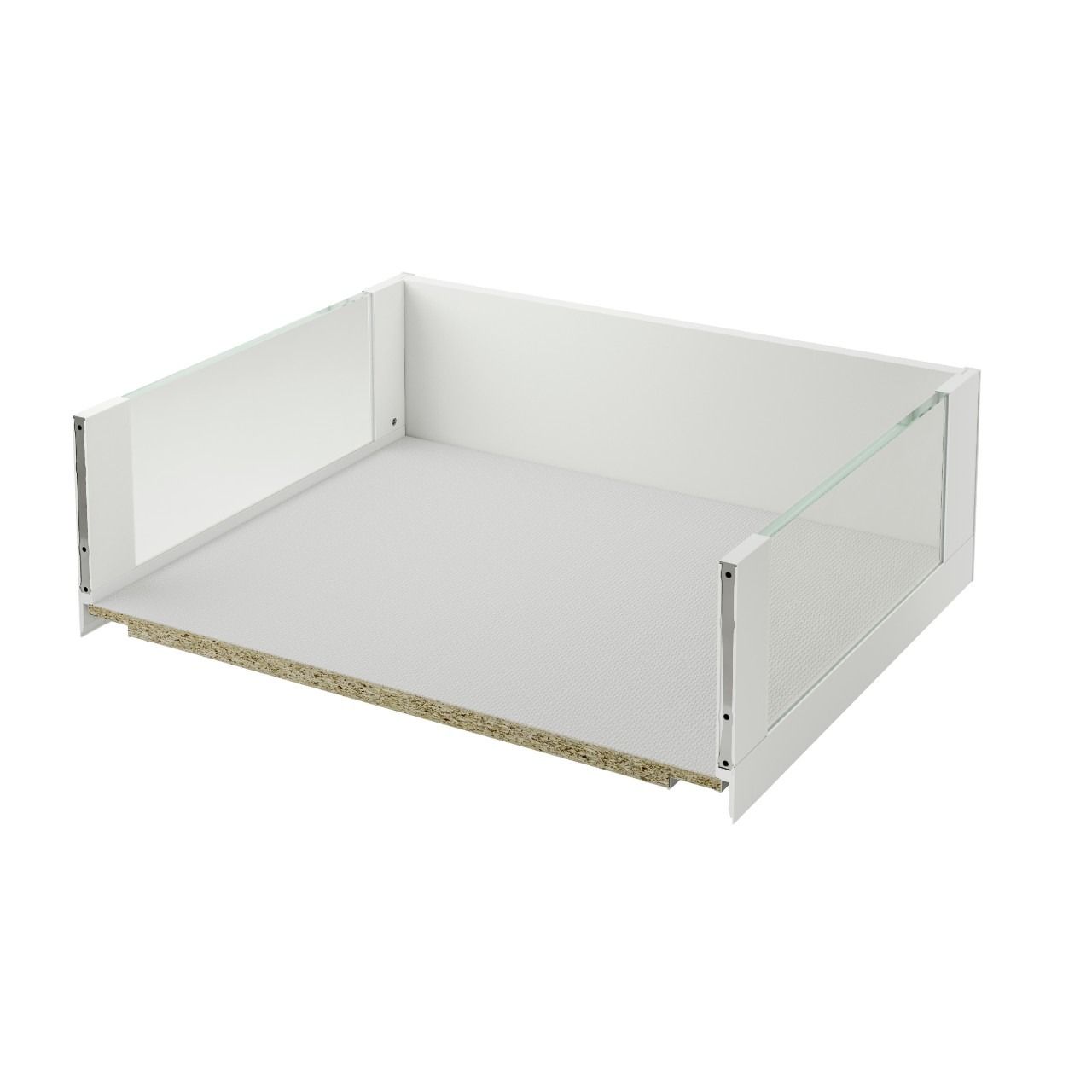 LEGRABOX Free Clear Glass C Height (177mm) - Silk white matt