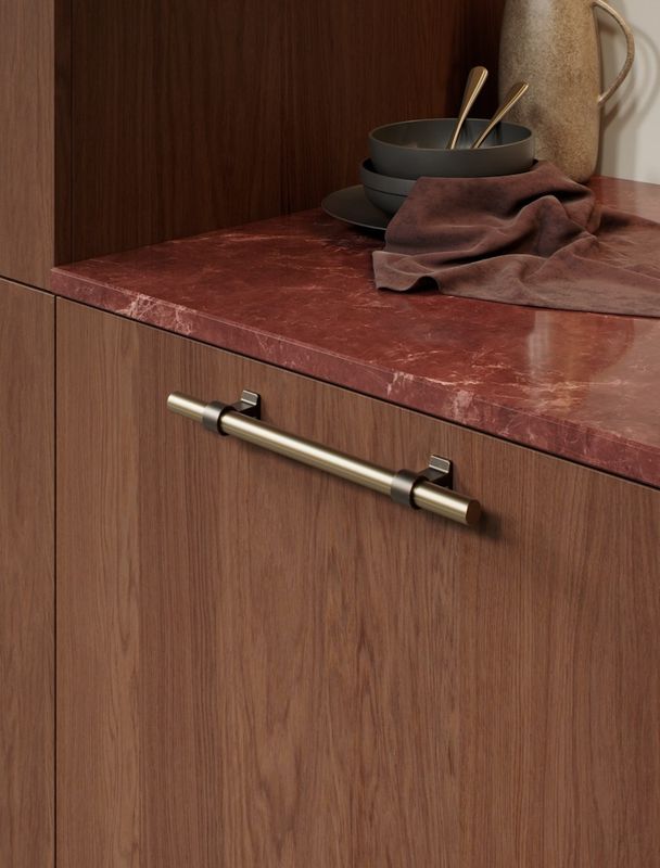 Bond Handle - Antique Brown/ Fine Brushed Brass Bond Handle - Antique Brown/ Fine Brushed Brass