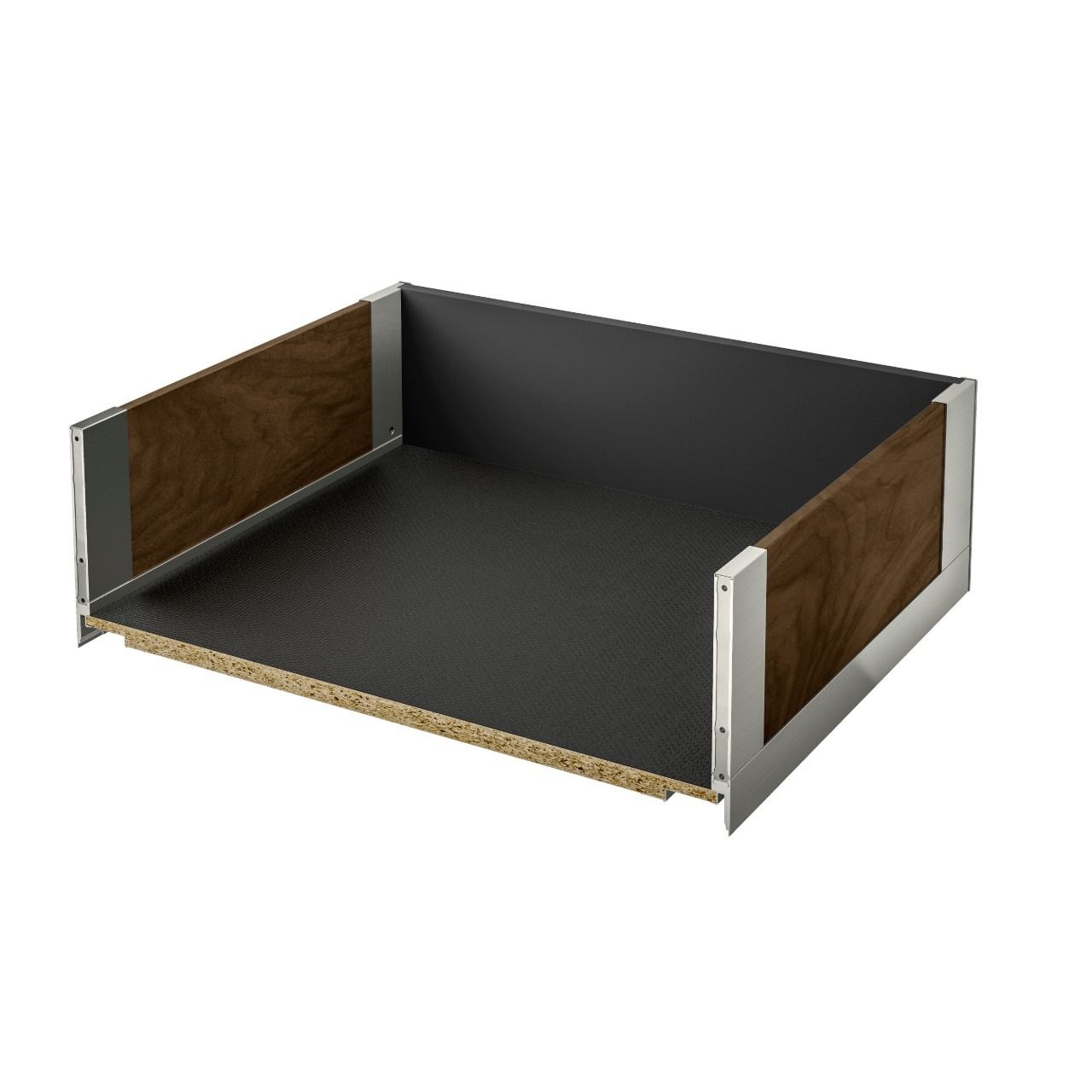 LEGRABOX Free Walnut C Height (177mm) - Stainless steel