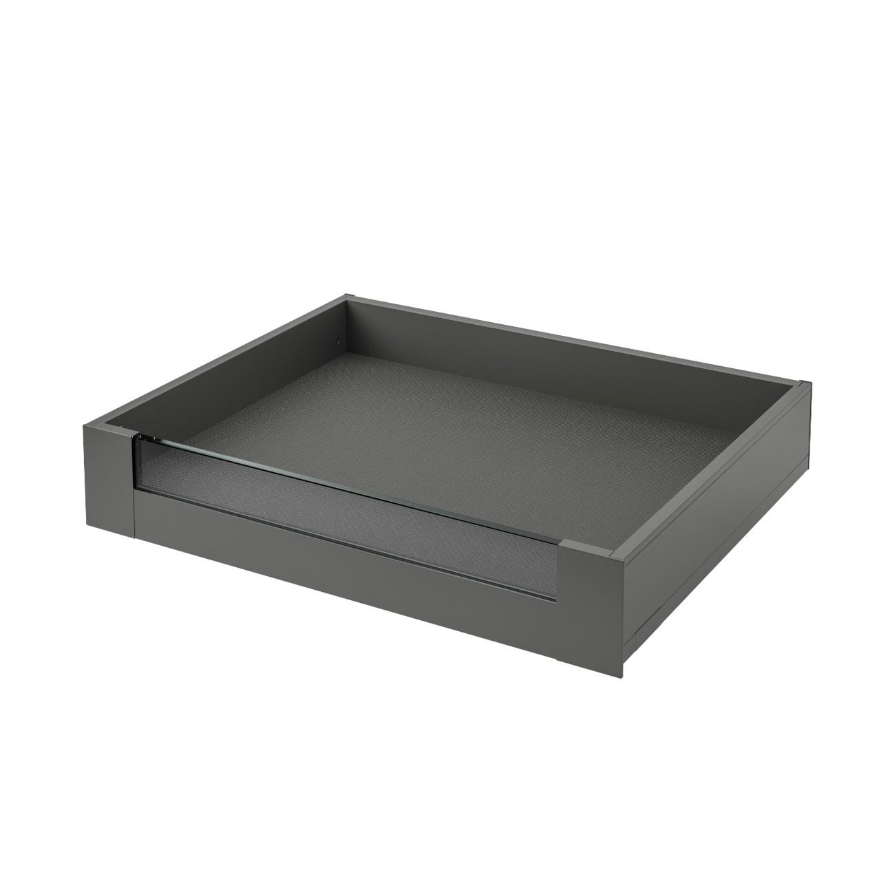 LEGRABOX M Height (90.5mm) Internal Clear Glass - Orion grey matt